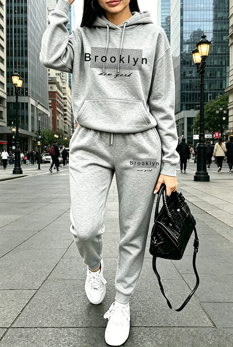 여성 트레이닝복 프린팅 캐주얼 후드티 스웨트셔츠 야외  - Winter Clothing Usa 리뷰 및 가격